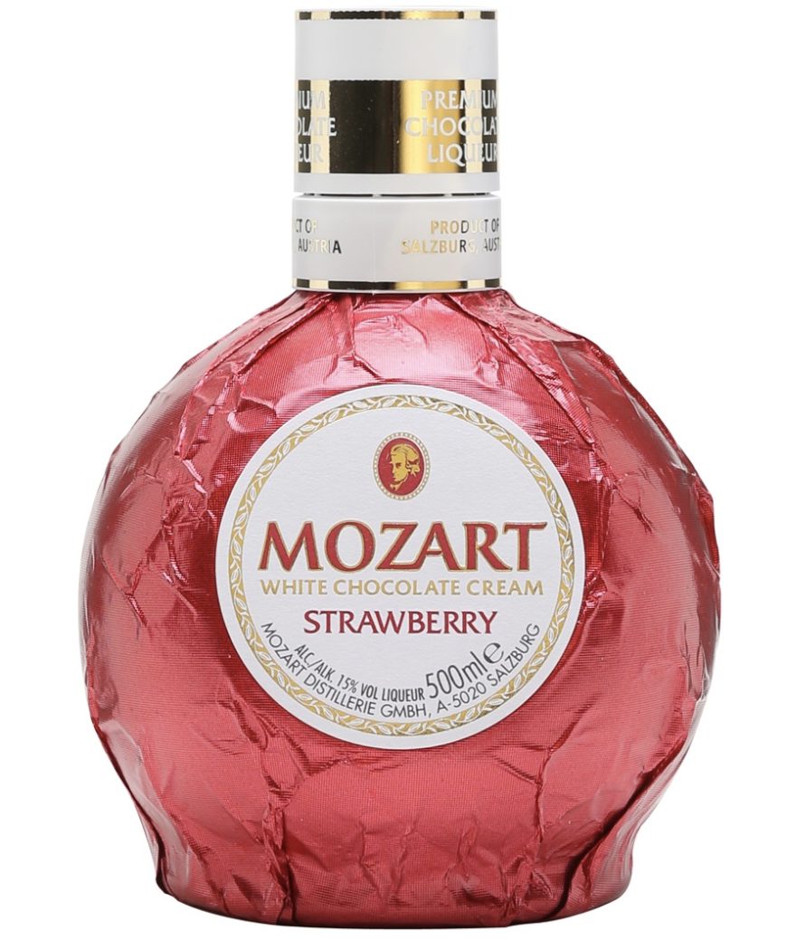 Mozart White Chocolade Cream Strawberry 50cl De Druiventros Breda