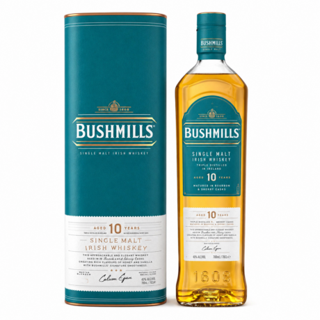 Bushmills 10 Years Single Malt Irish Whiskey 70cl