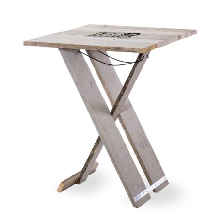 Te huur Sta tafel vierkant hout