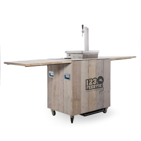 Te huur Biertap de luxe – mobiele bar met koelkast