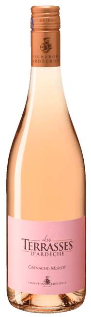Les Terrasses D’Ardèche Grenache-Merlot Rosé